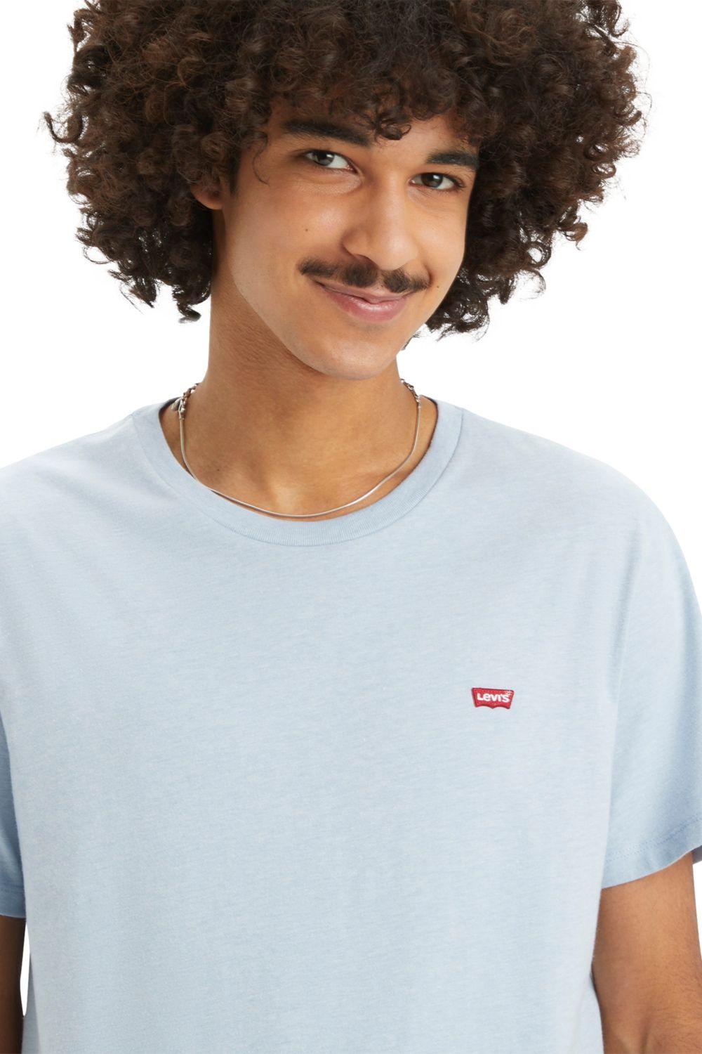 Polera Hombre Ss Original Hm Tee Celeste Levis 56605-0233-3