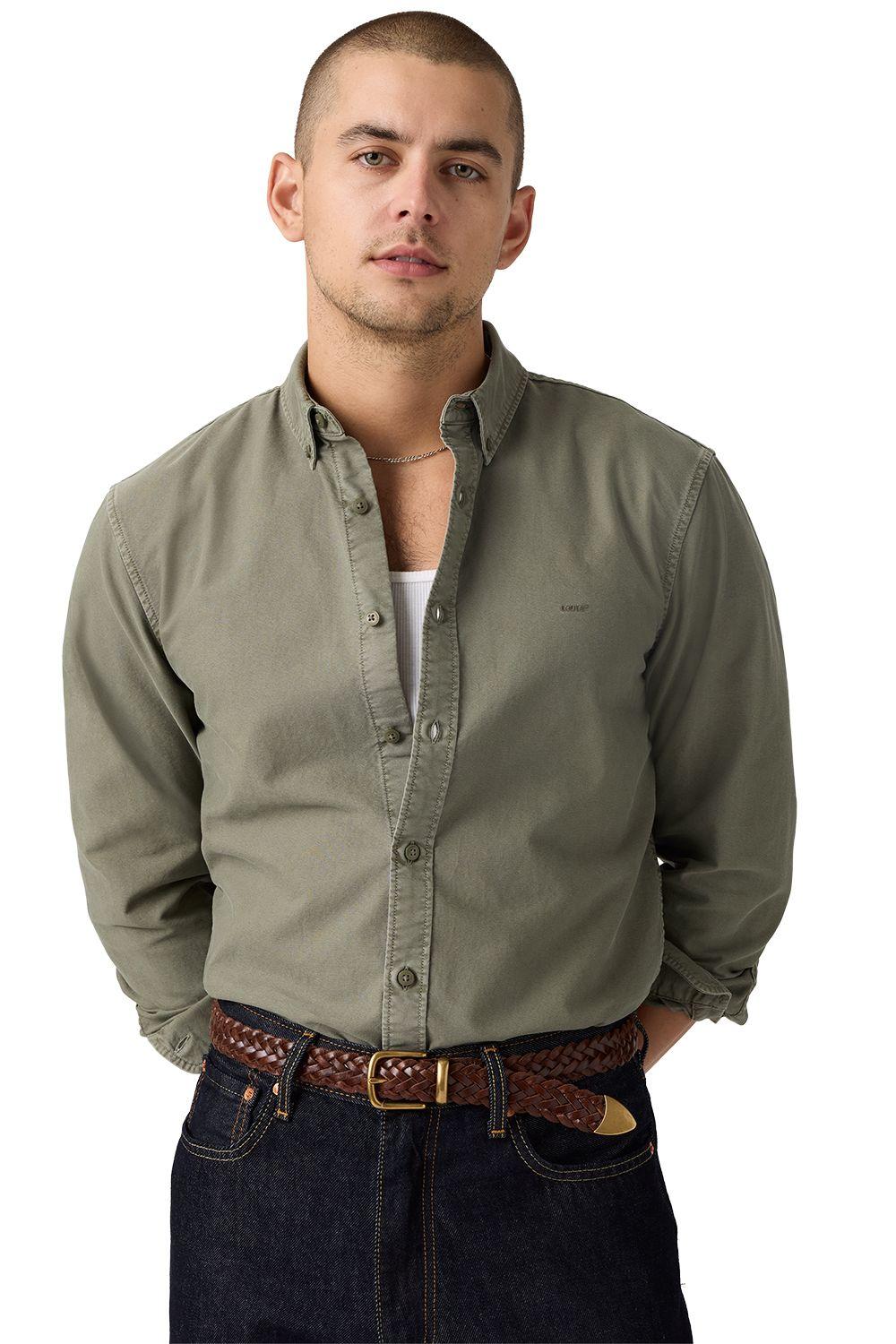 Camisa Hombre Authentic Button Down Verde Levis A7210-0053-2