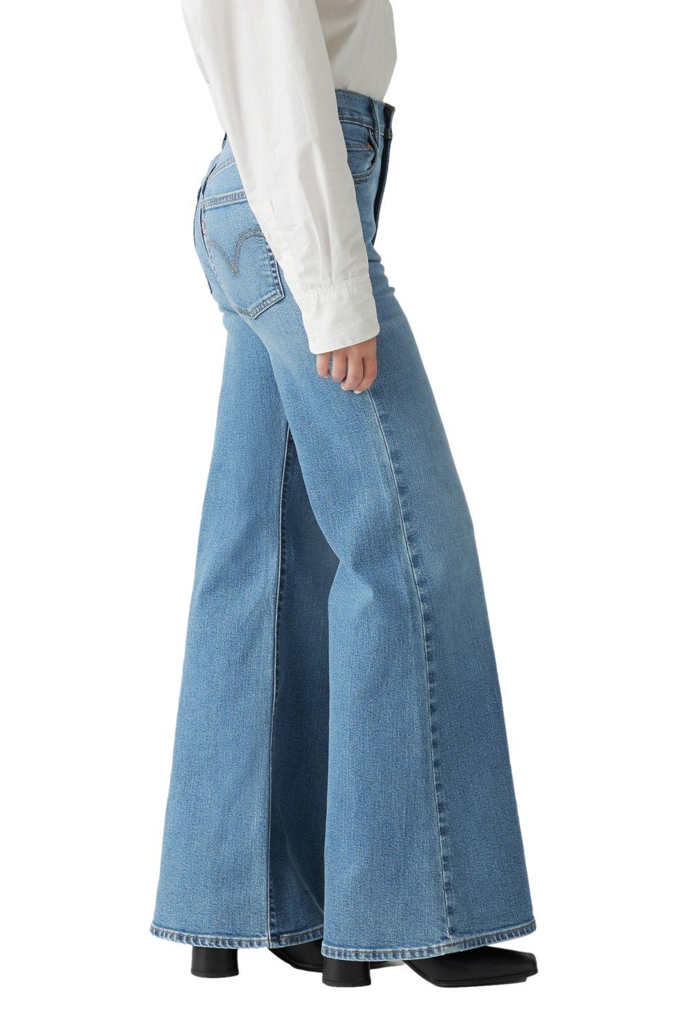 Jeans Mujer Ribcage Bells Celeste Levis A7503-0014-1