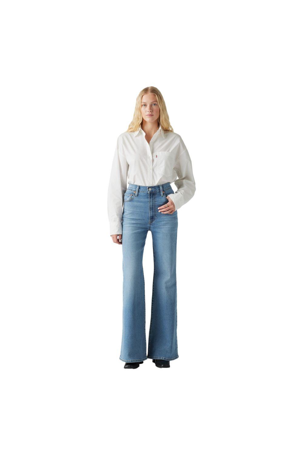 Jeans Mujer Ribcage Bells Celeste Levis A7503-0014-3