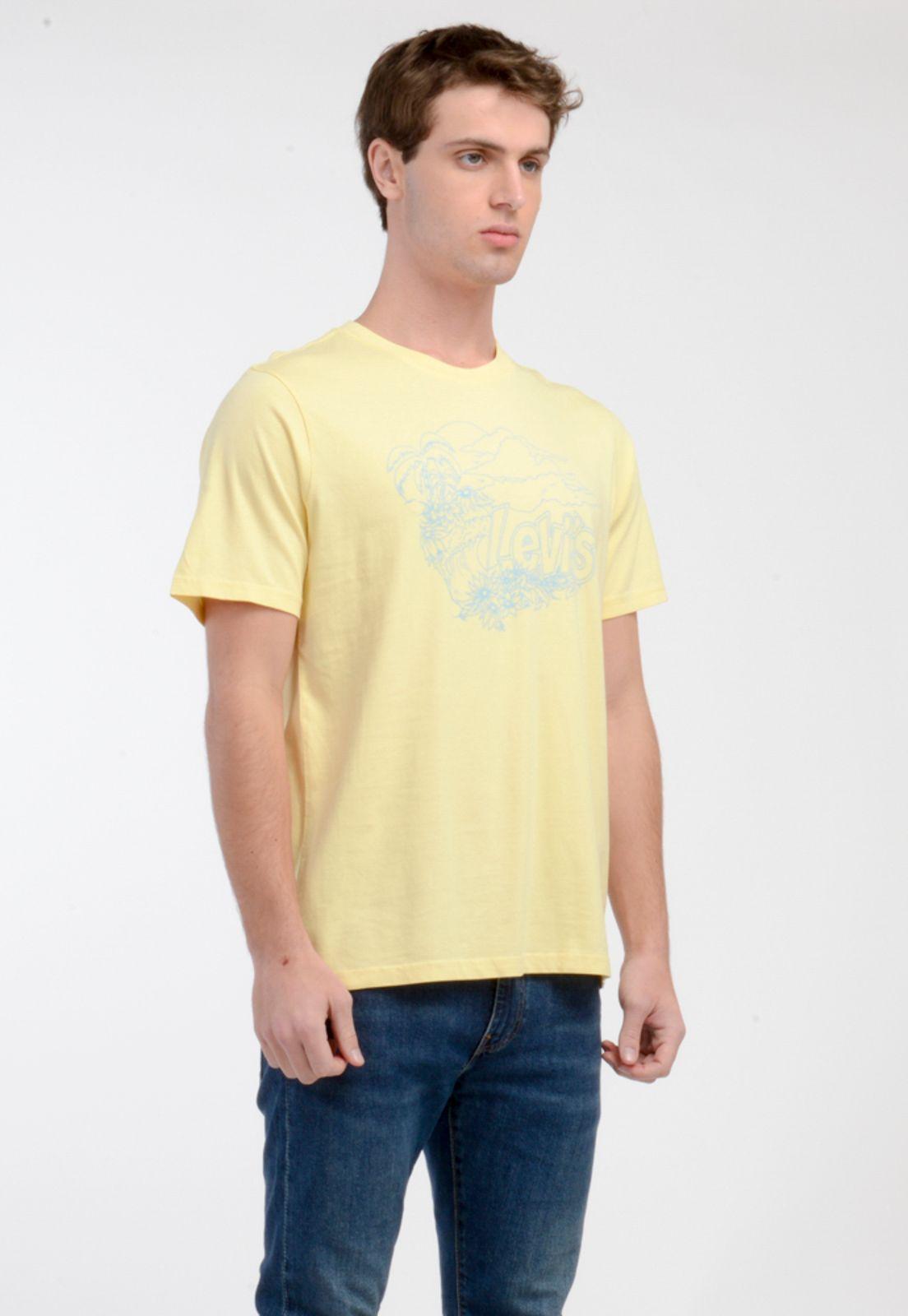 Polera Hombre Cuello Redondo Amarilla Levis 16143-0708-0