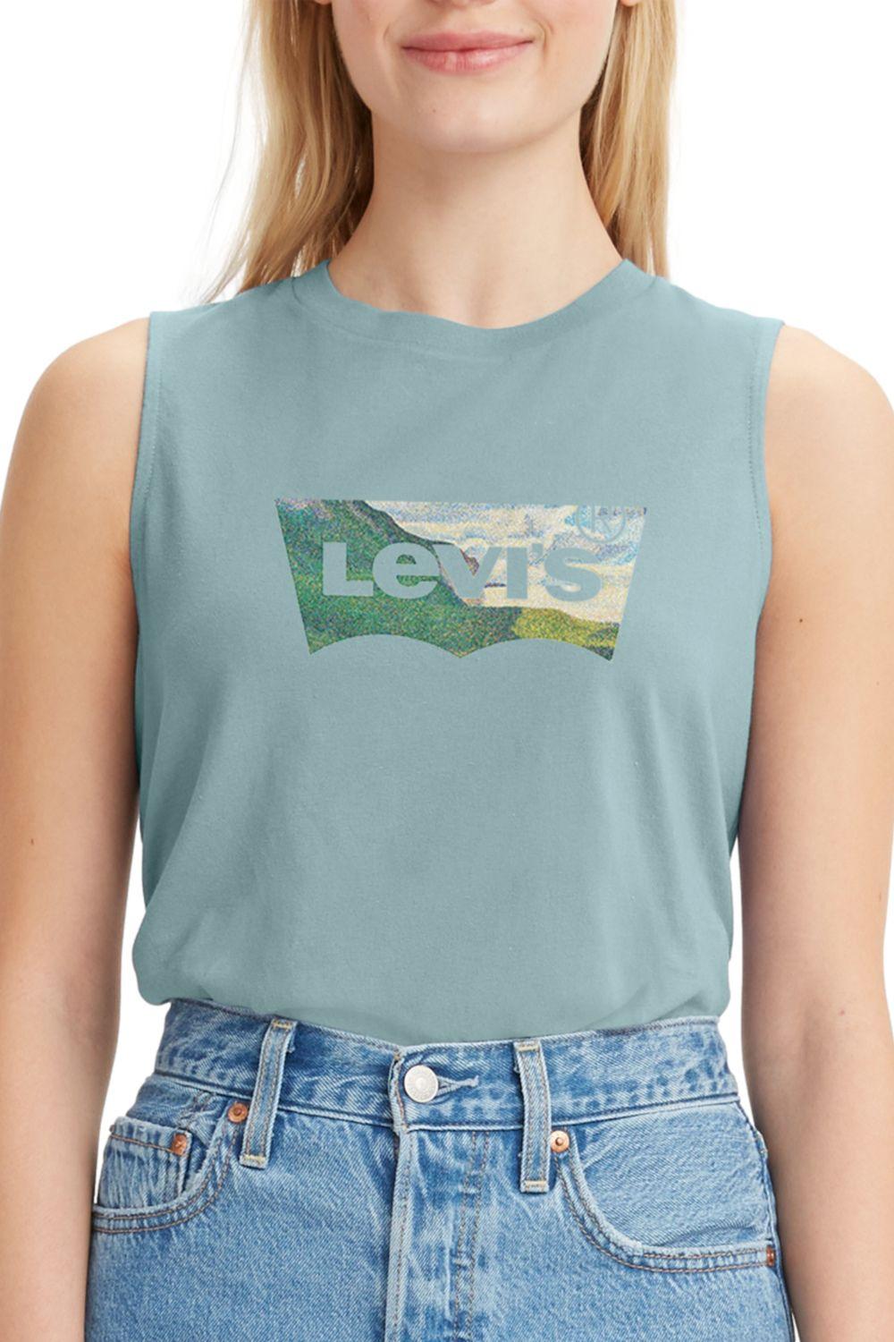 Polera Mujer Sin Mangas Celeste Levis 18184-0029-2