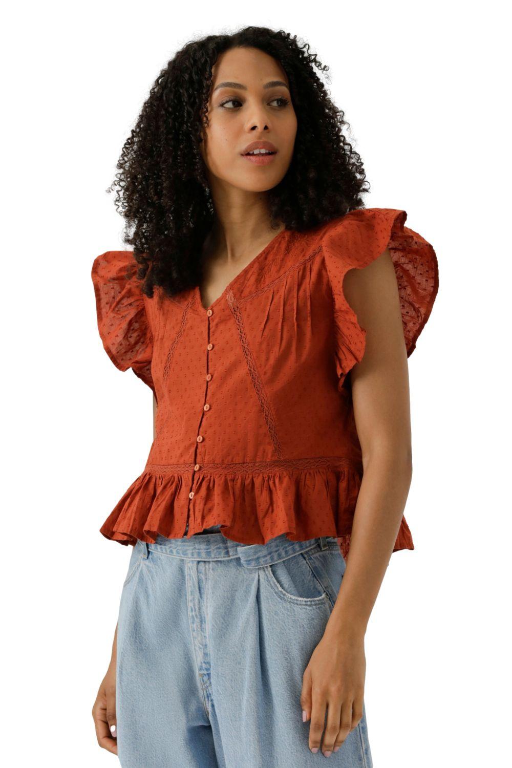 Blusa Mujer Aniston Blouse Naranjo Levis 001SH-0004-3