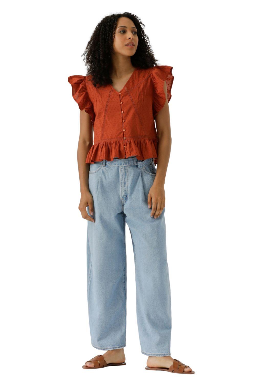 Blusa Mujer Aniston Blouse Naranjo Levis 001SH-0004-4