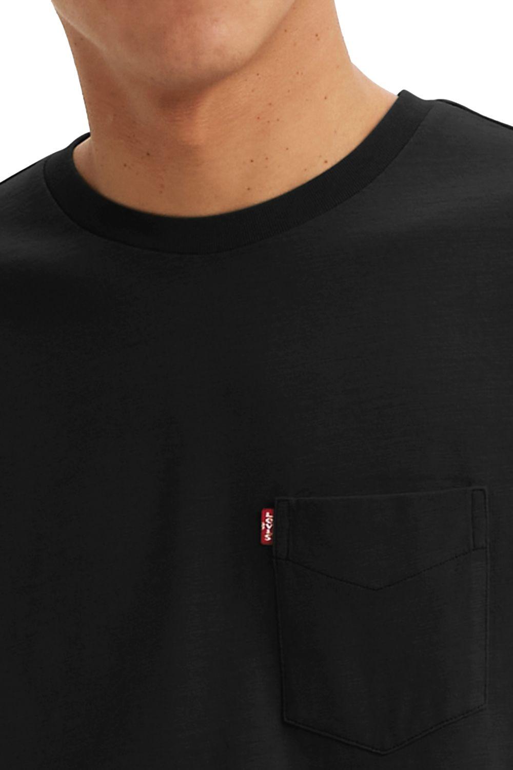 Polera Hombre The Hw Pocket Tee Negro Levis A8605-0001-2