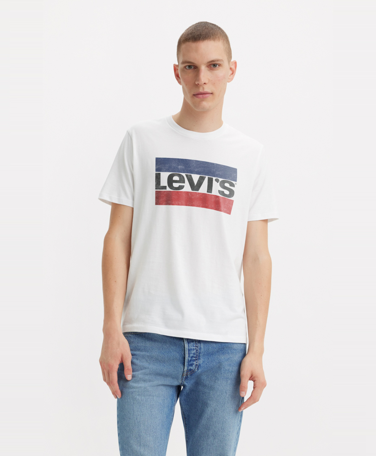 Polera Hombre Regular Fit Gráfica Blanco Levis 39636-0011-0