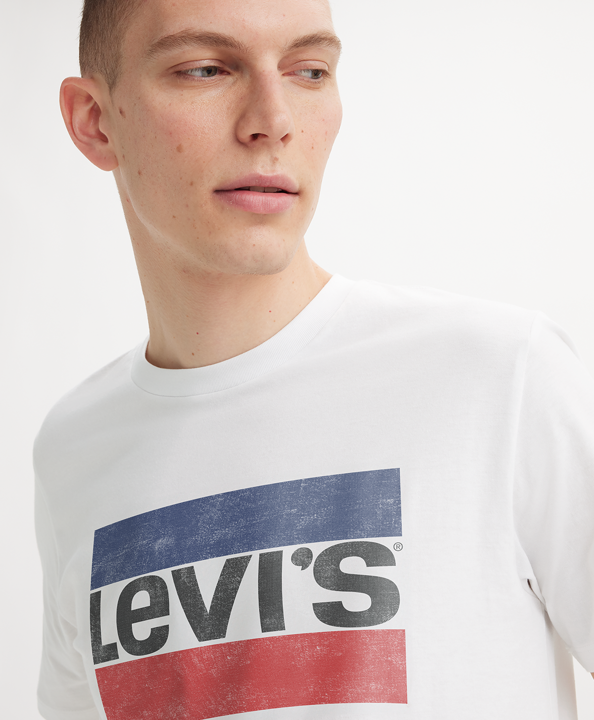 Polera Hombre Regular Fit Gráfica Blanco Levis 39636-0011-2