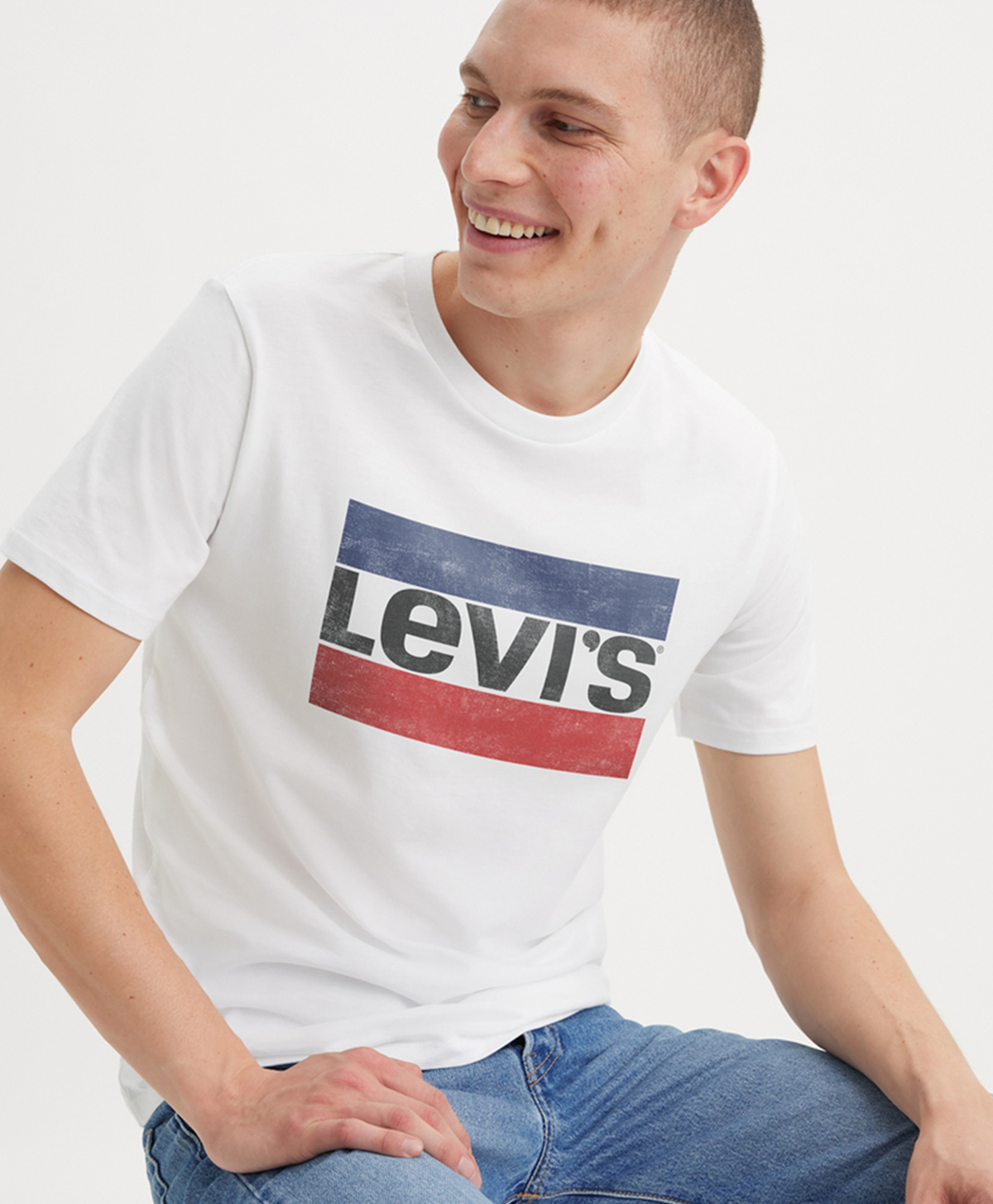 Polera Hombre Regular Fit Gráfica Blanco Levis 39636-0011-3