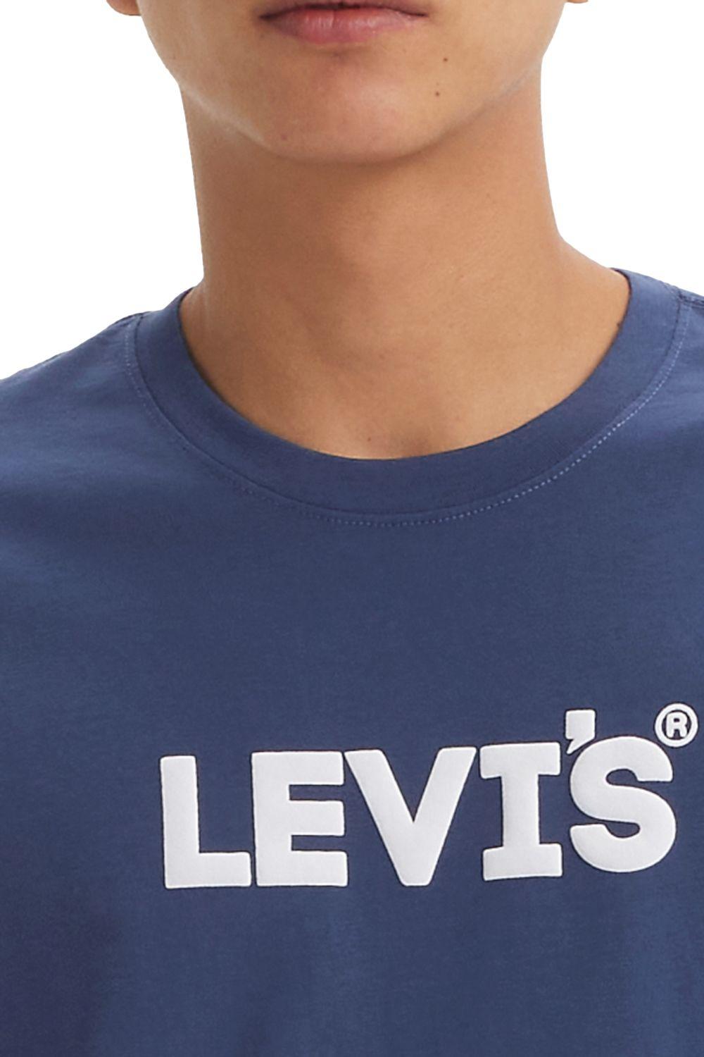 Polera Hombre Ss Relaxed Fit Tee Azul Levis 16143-1569-2