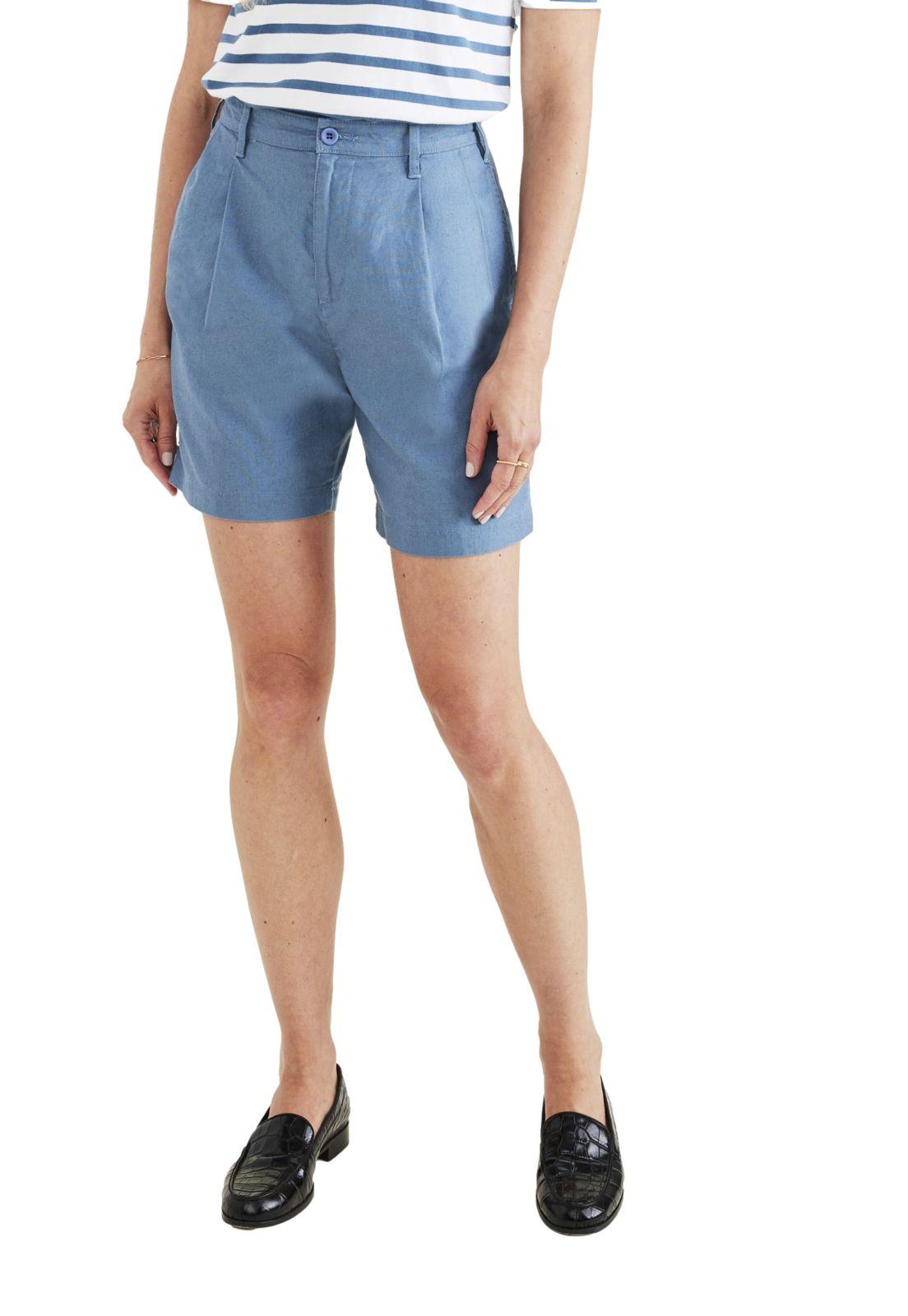 Short Mujer Original Khaki Pleated Celeste A1764-0008-0
