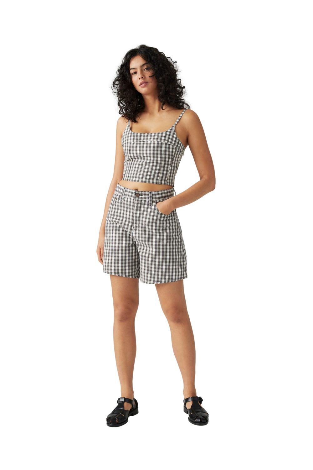 Shorts Mujer High Baggy Short Negro Levis A9311-0013-4
