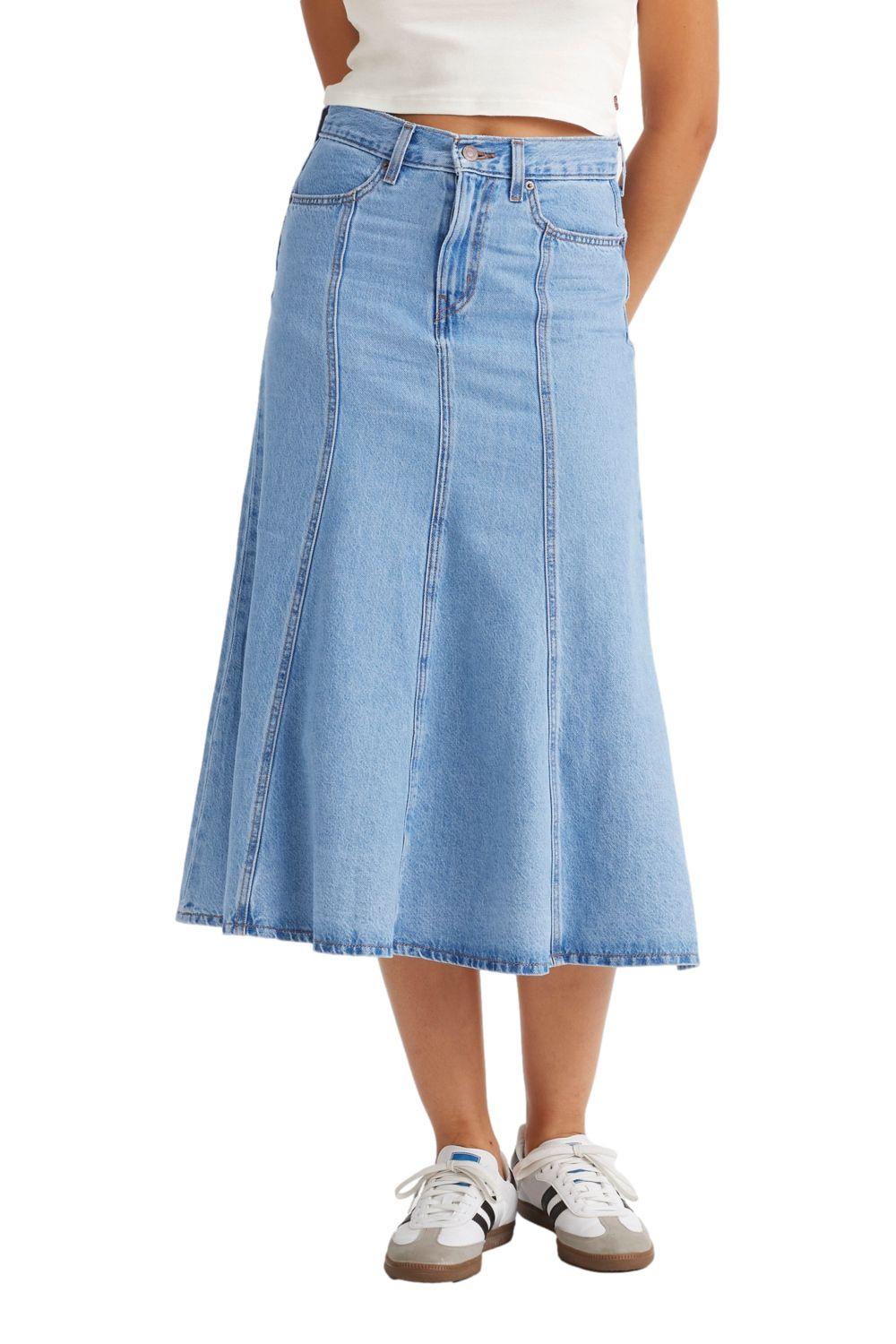 Falda Mujer Fit and Flare Azul Levis A8730-0001-0