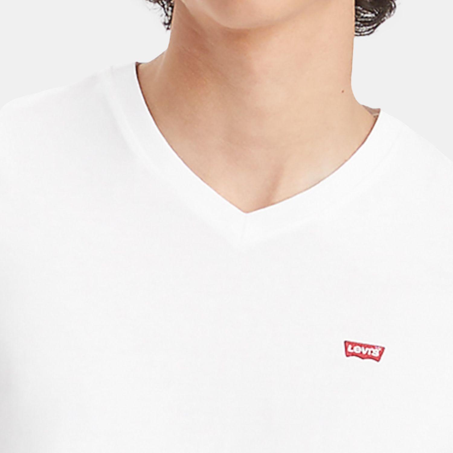 Polera Hombre Classic V Neck Tee Blanco Levis A7280-0000-2