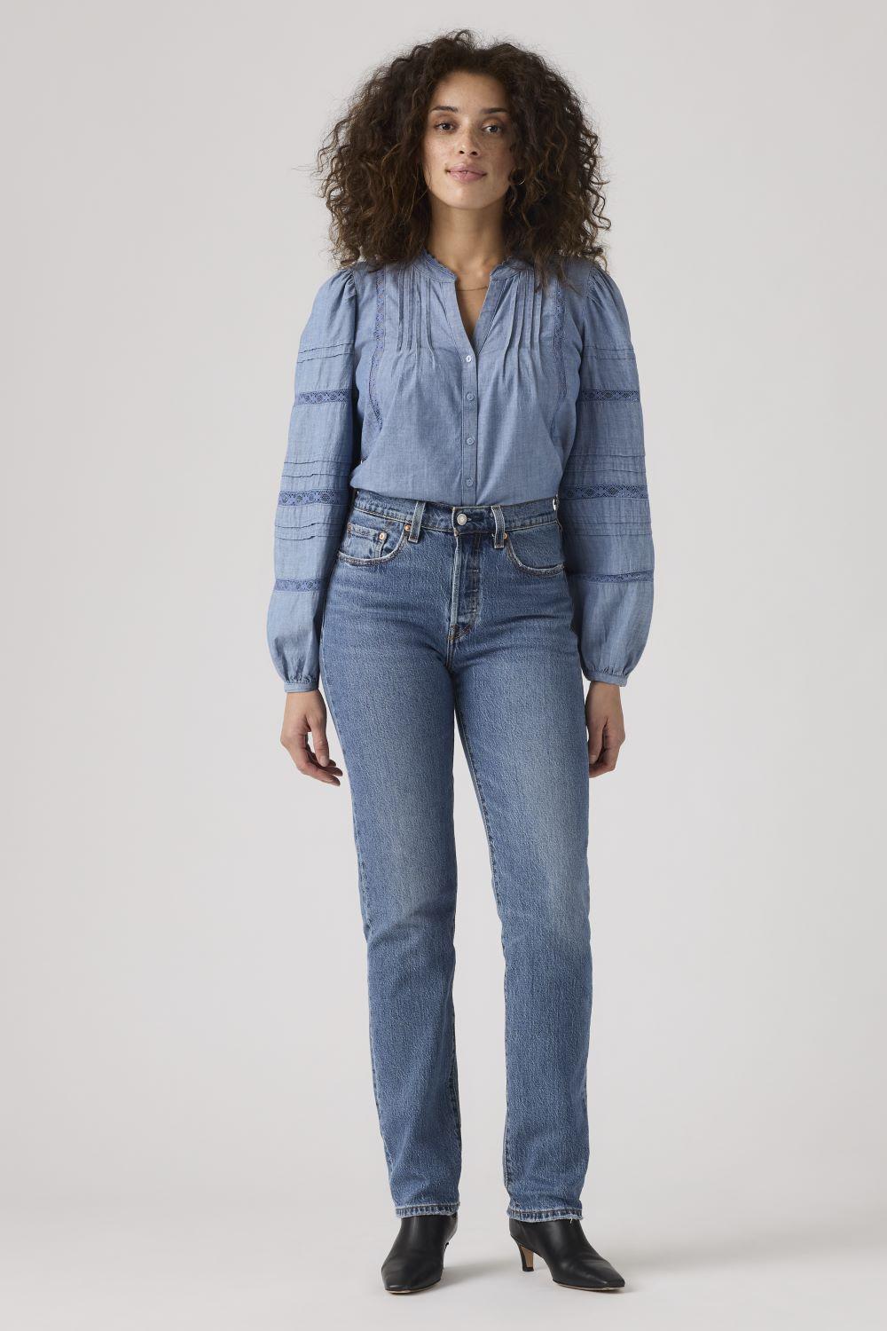 Jeans Mujer 501 Azul Original Fit Levis 12501-0396-2