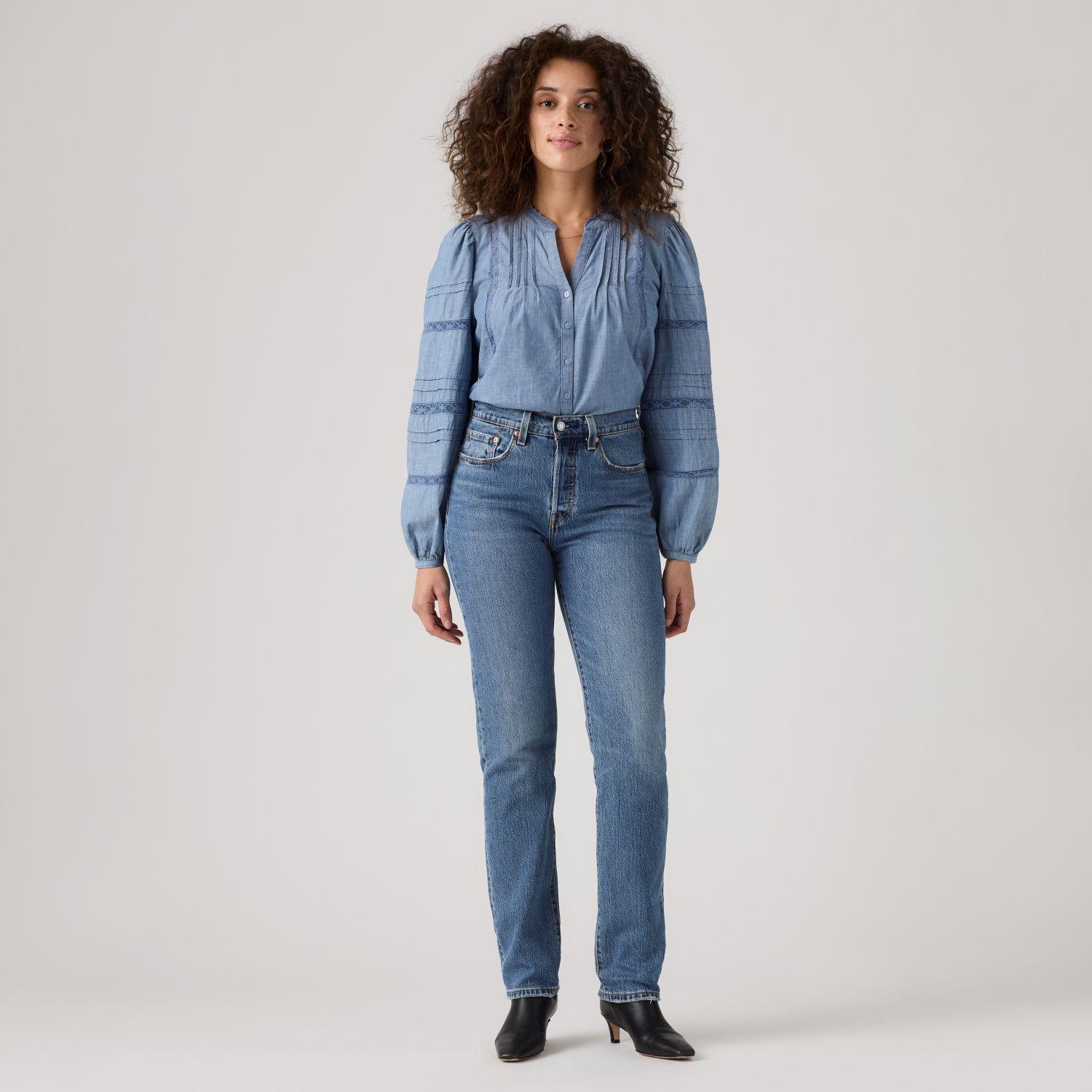 Jeans Mujer 501 Original Fit Azul Levis 12501-0396-3