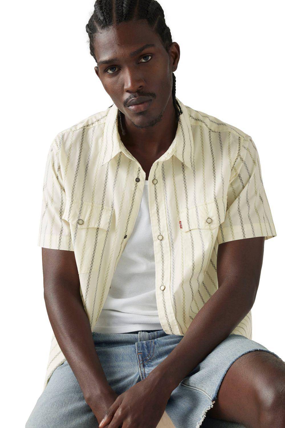 Camisa Hombre Relaxed Fit Western Beige Levis A5722-0033-2