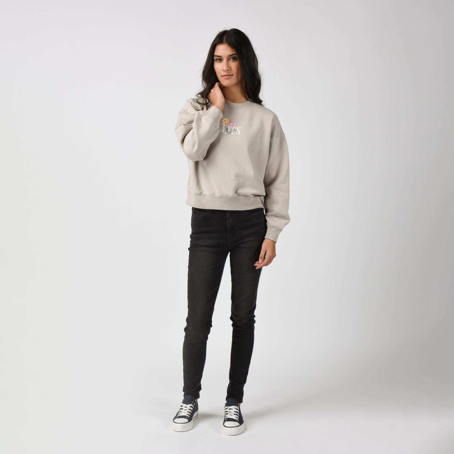 Polerón Mujer Vintage Boxy Crew Gris Levis 005OZ-0009-3