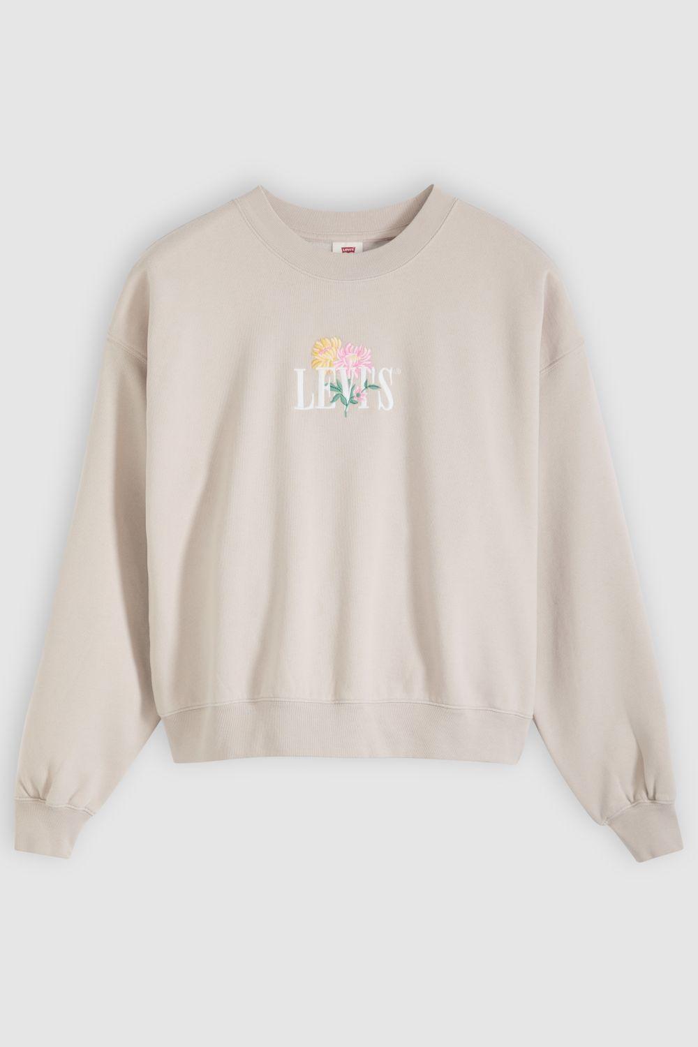 Polerón Mujer Vintage Boxy Crew Gris Levis 005OZ-0009-4