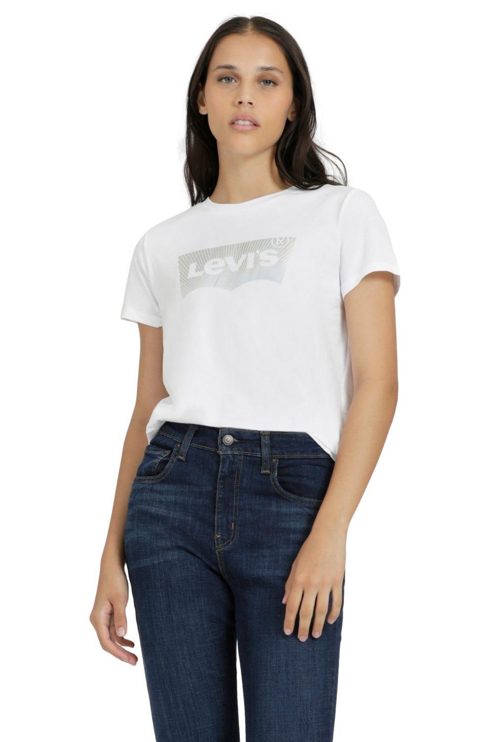 Polera Mujer Manga Corta Blanco Levis 17369-2297-0