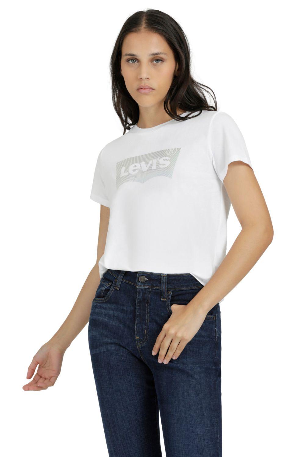 Polera Mujer Manga Corta Blanco Levis 17369-2297-3