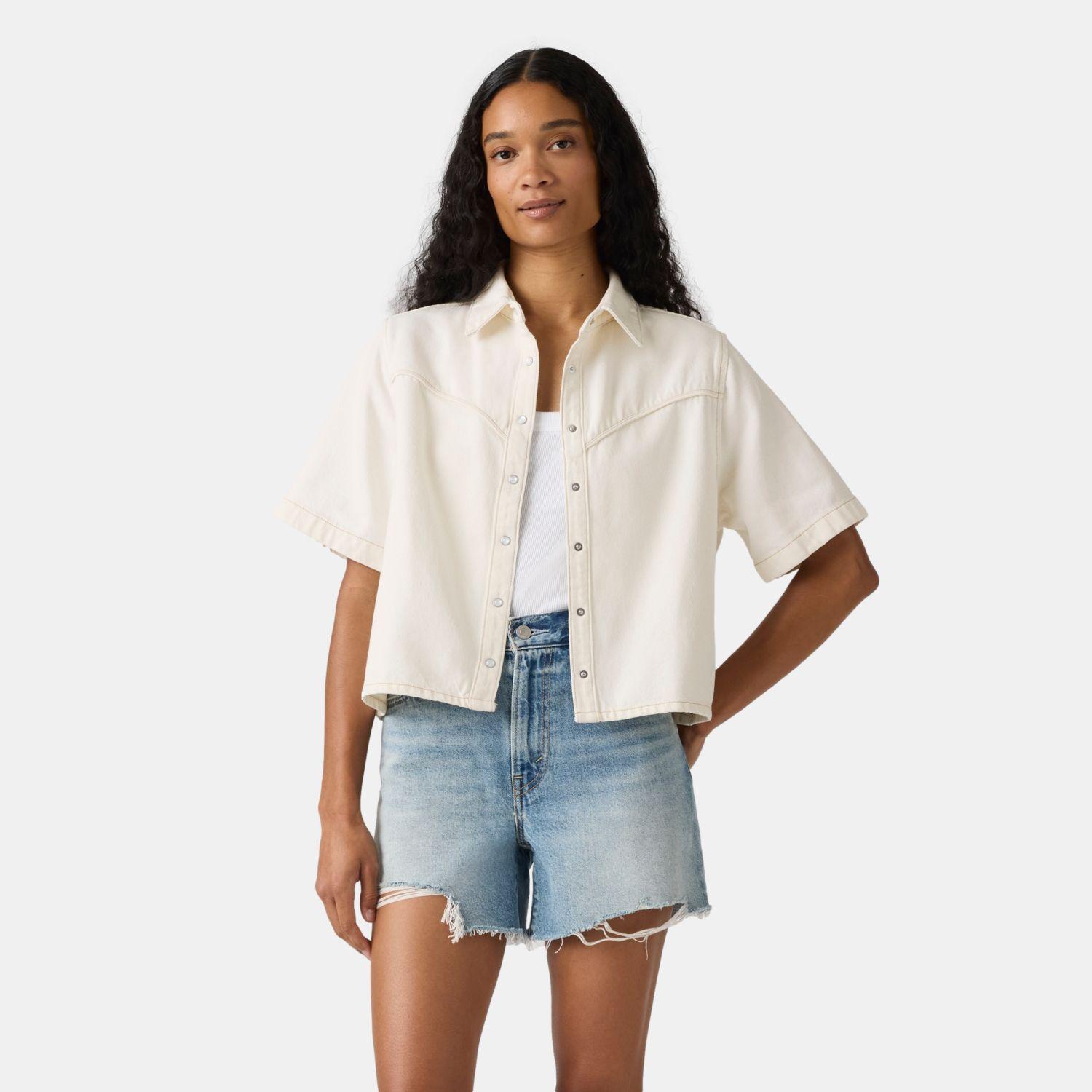 Blusa Mujer Logan Denim Shirt Beige Levis 005CR-0001-0