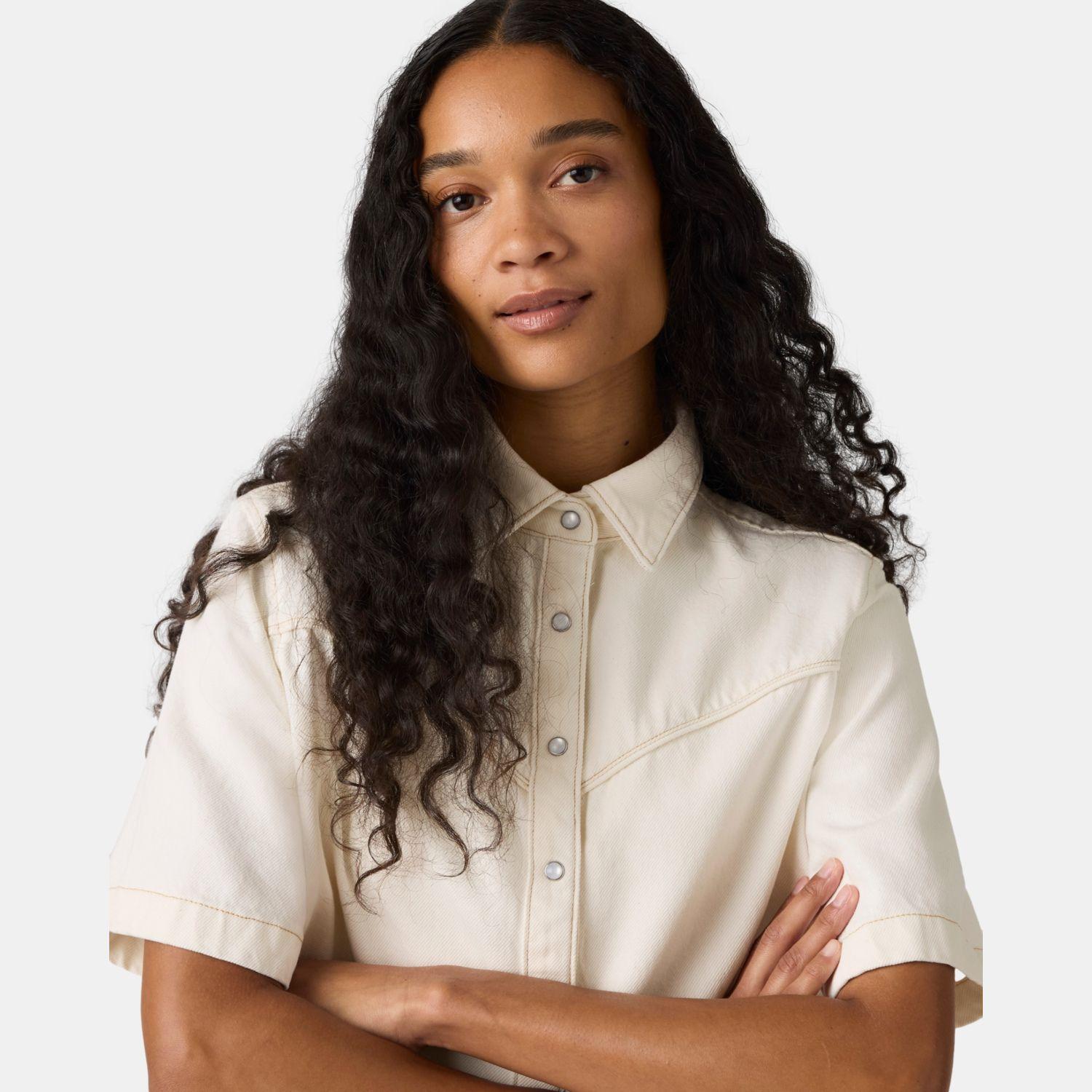 Blusa Mujer Logan Denim Shirt Beige Levis 005CR-0001-3