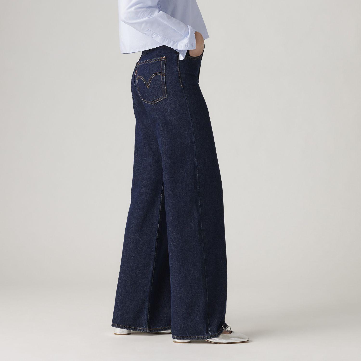Jeans Mujer Ribcage Wide Leg Azul Levis A6081-0019-1