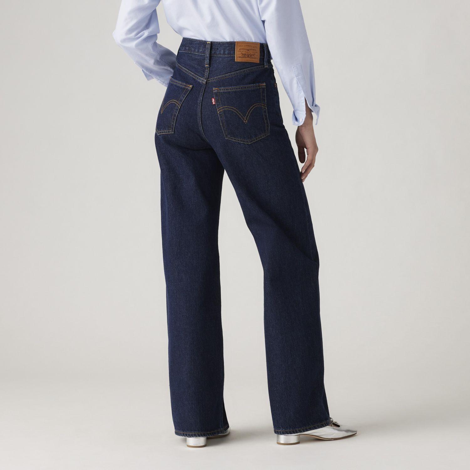 Jeans Mujer Ribcage Wide Leg Azul Levis A6081-0019-2