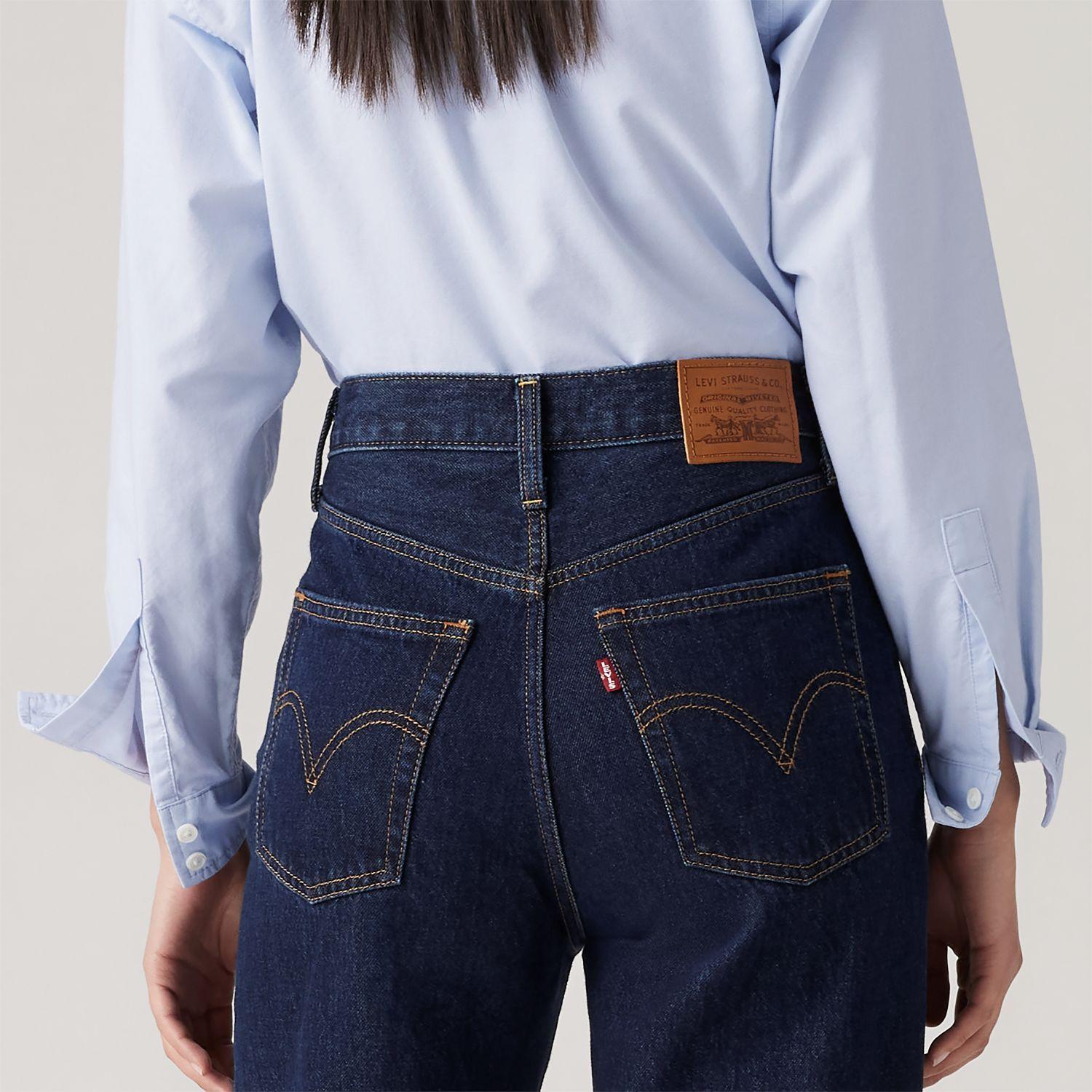 Jeans Mujer Ribcage Wide Leg Azul Levis A6081-0019-4