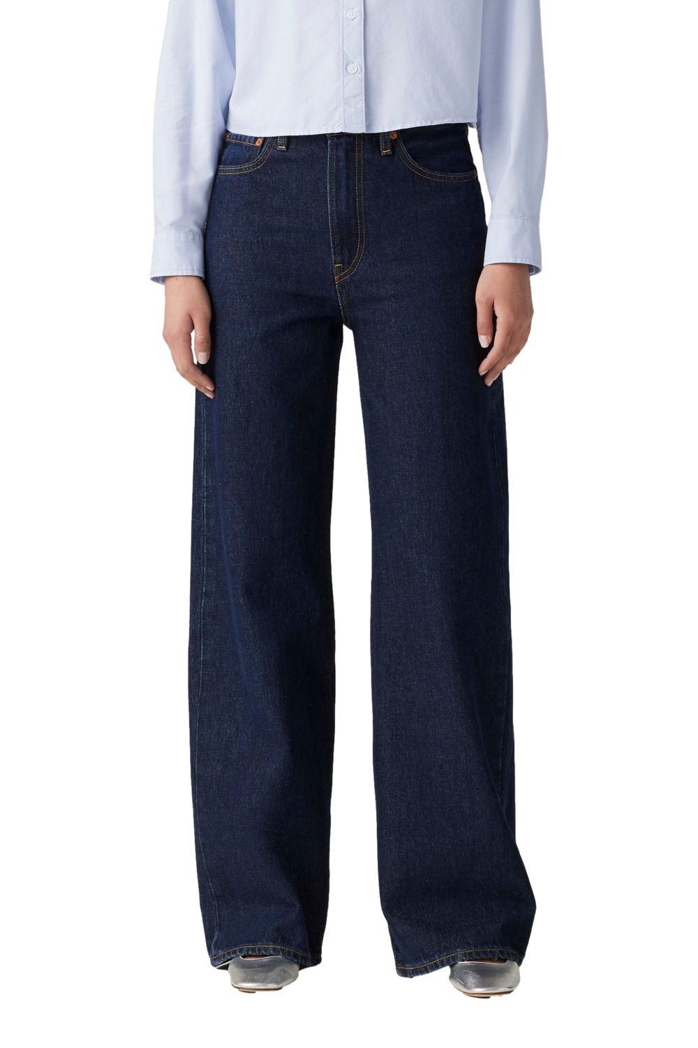 Jeans Mujer Ribcage Wide Leg Azul Levis A6081-0019-0