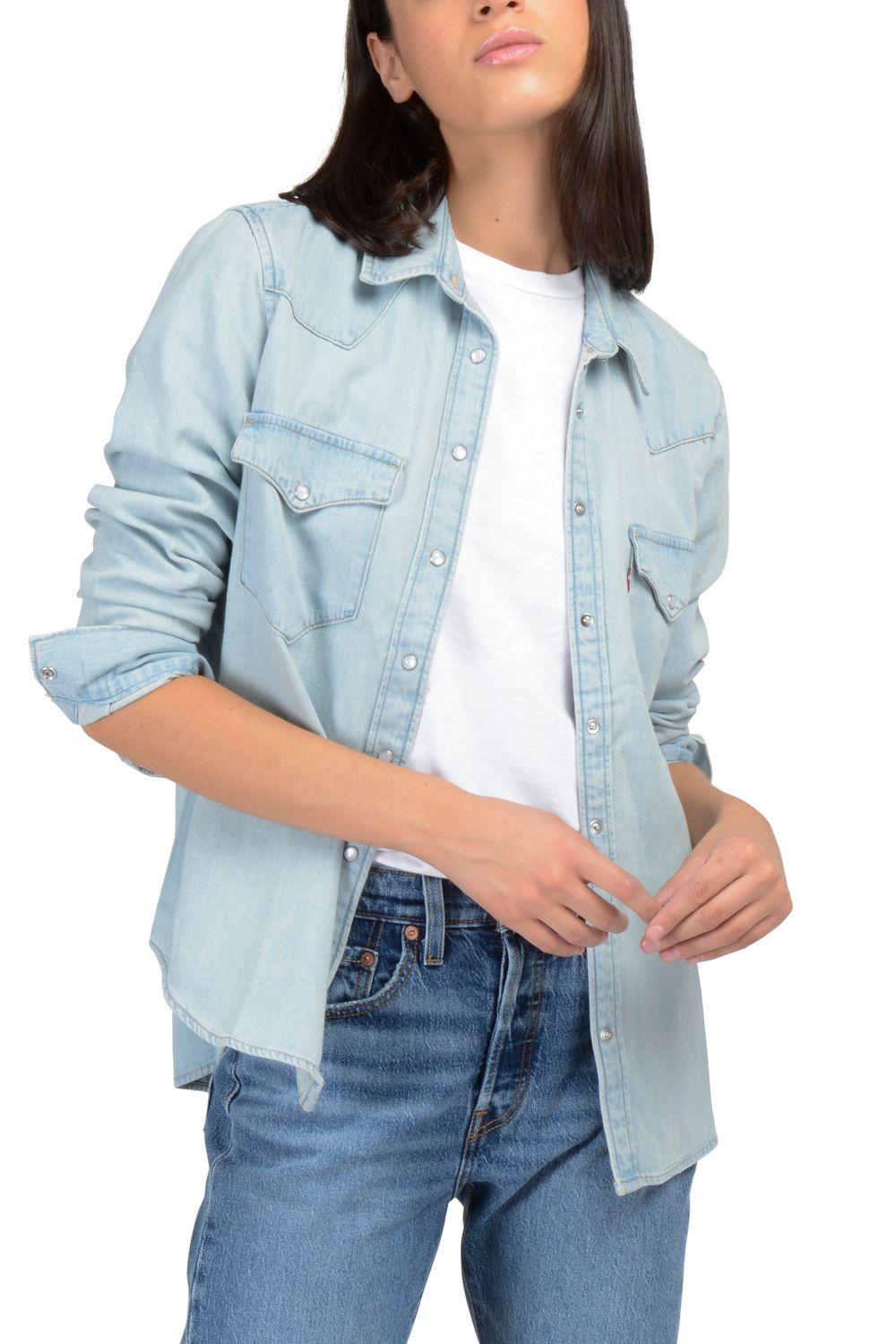 Blusa Mujer Lisa Azul Levis 86832-0000-1