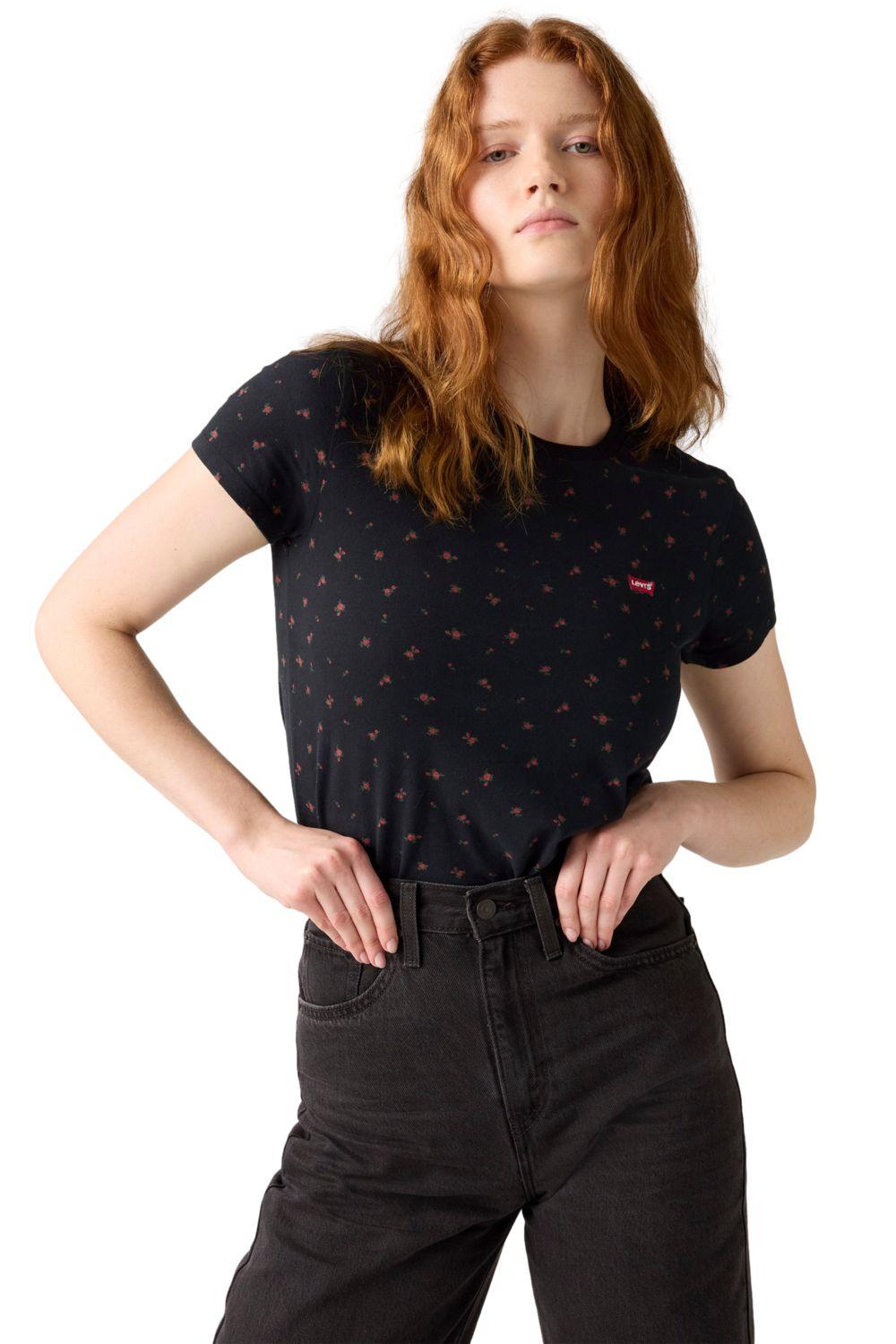 Polera Mujer Perfect Tee Negro Levis 39185-0392-2