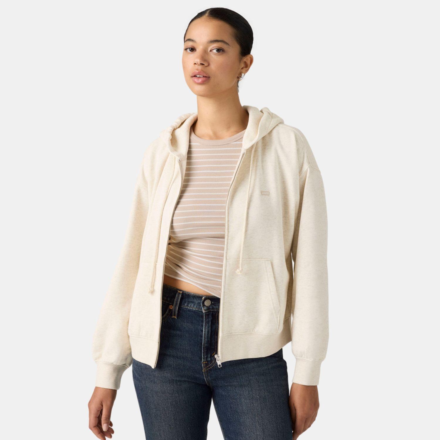 Polerón Mujer Everyday Full Zip Beige Levis 0082L-0007-2