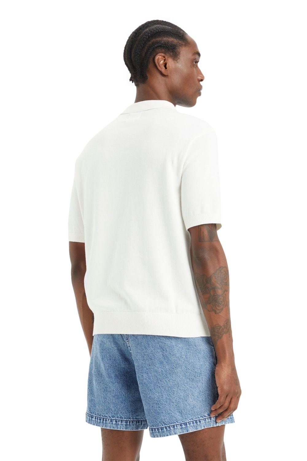 Polera Hombre Sweater Knit Polo Blanco Levis A7294-0006-1