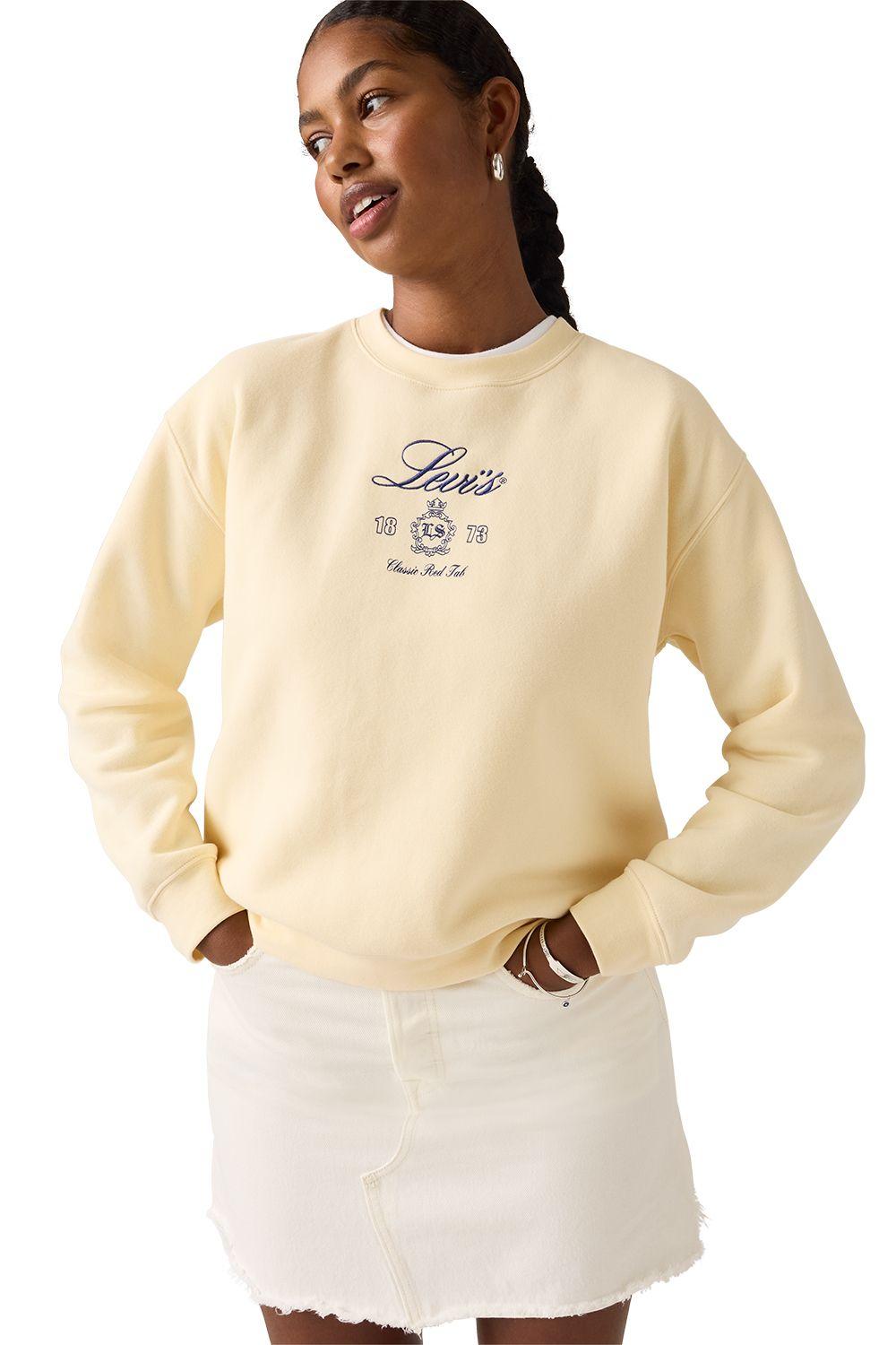 Polerón Mujer Gr Everyday Crew Beige Levis A8800-0088-2