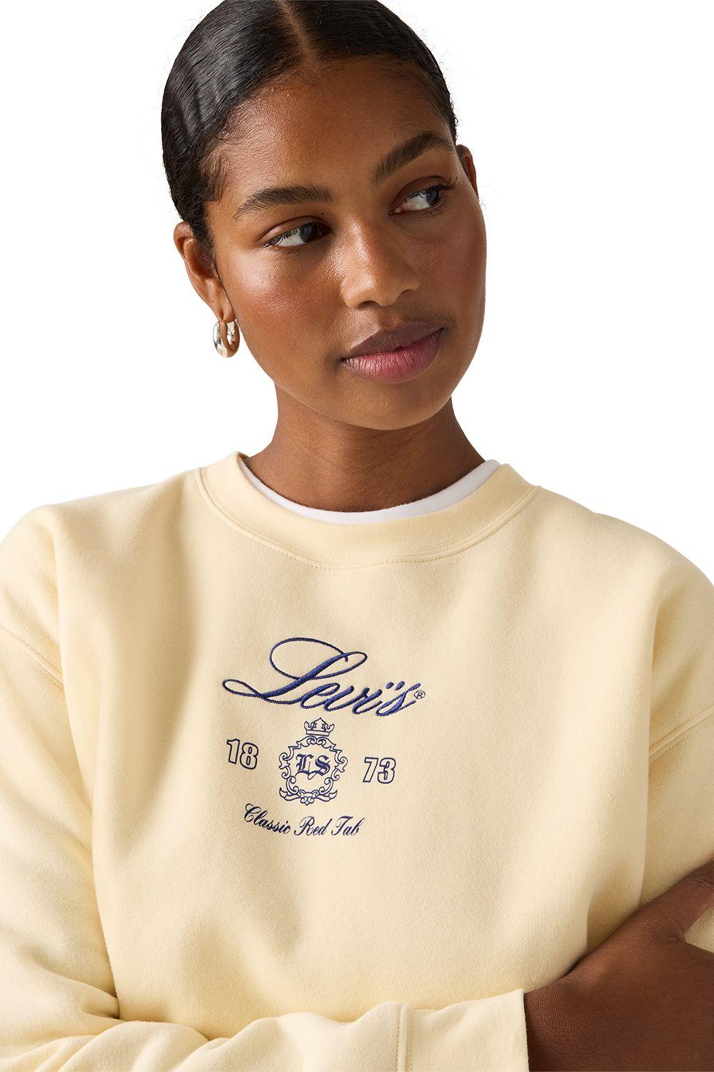 Polerón Mujer Gr Everyday Crew Beige Levis A8800-0088-3