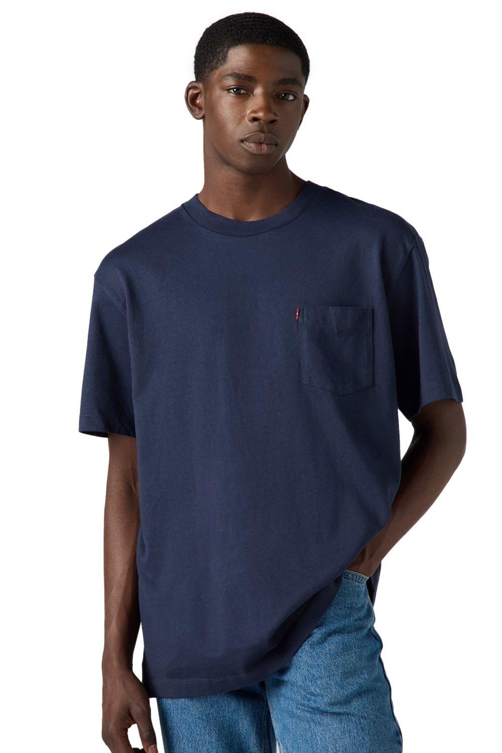 Polera Hombre The Hw Pocket Tee Azul Levis A8605-0006-2