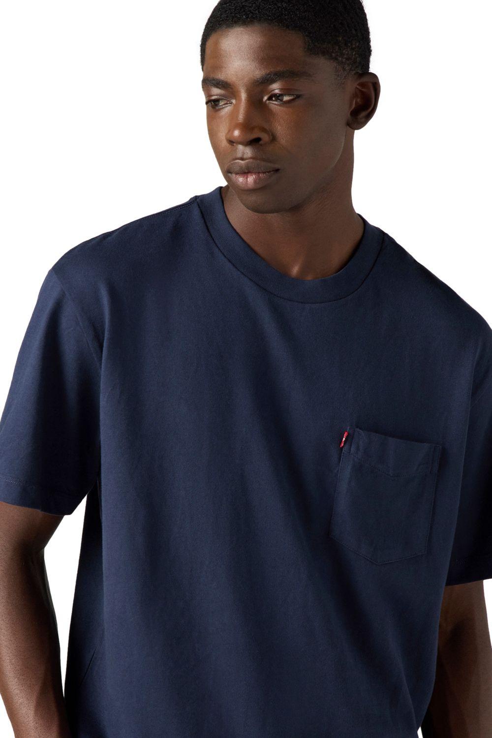 Polera Hombre The Hw Pocket Tee Azul Levis A8605-0006-3