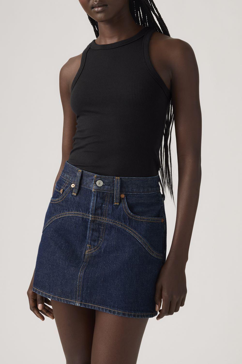 Falda Mujer Icon Skirt Western Yoke Azul Levis 001VJ-0006-3