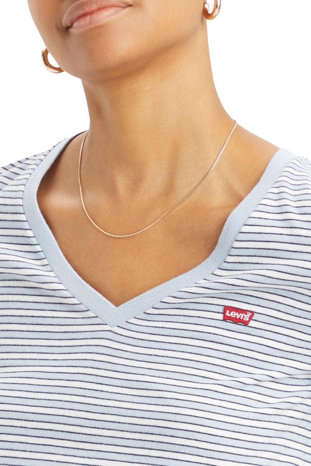 Polera Mujer Regular Fit Celeste Levis 85341-0077-1