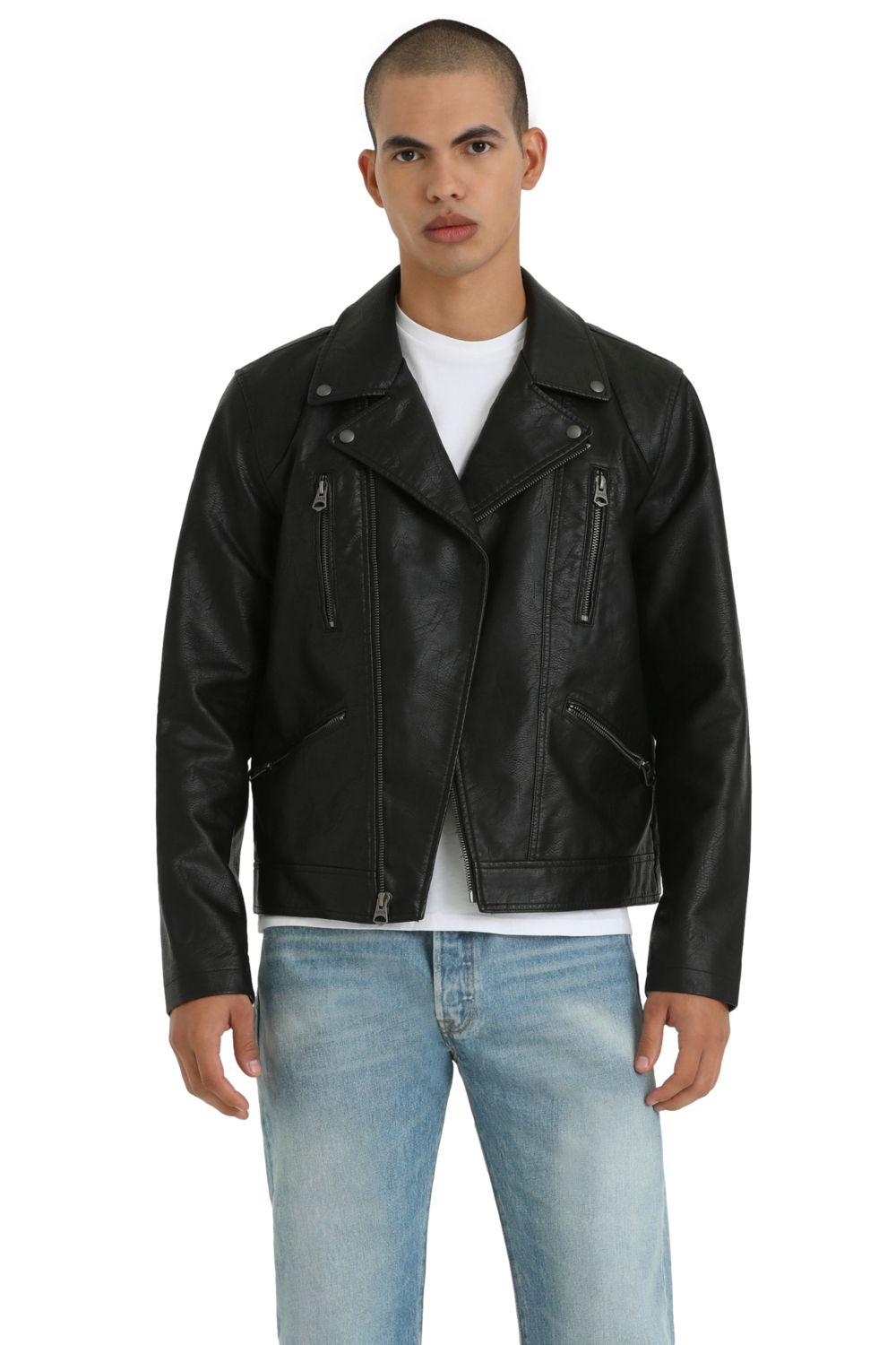 Chaqueta Hombre Regular Fit Cuerina Negro Levis 59491-0303-0