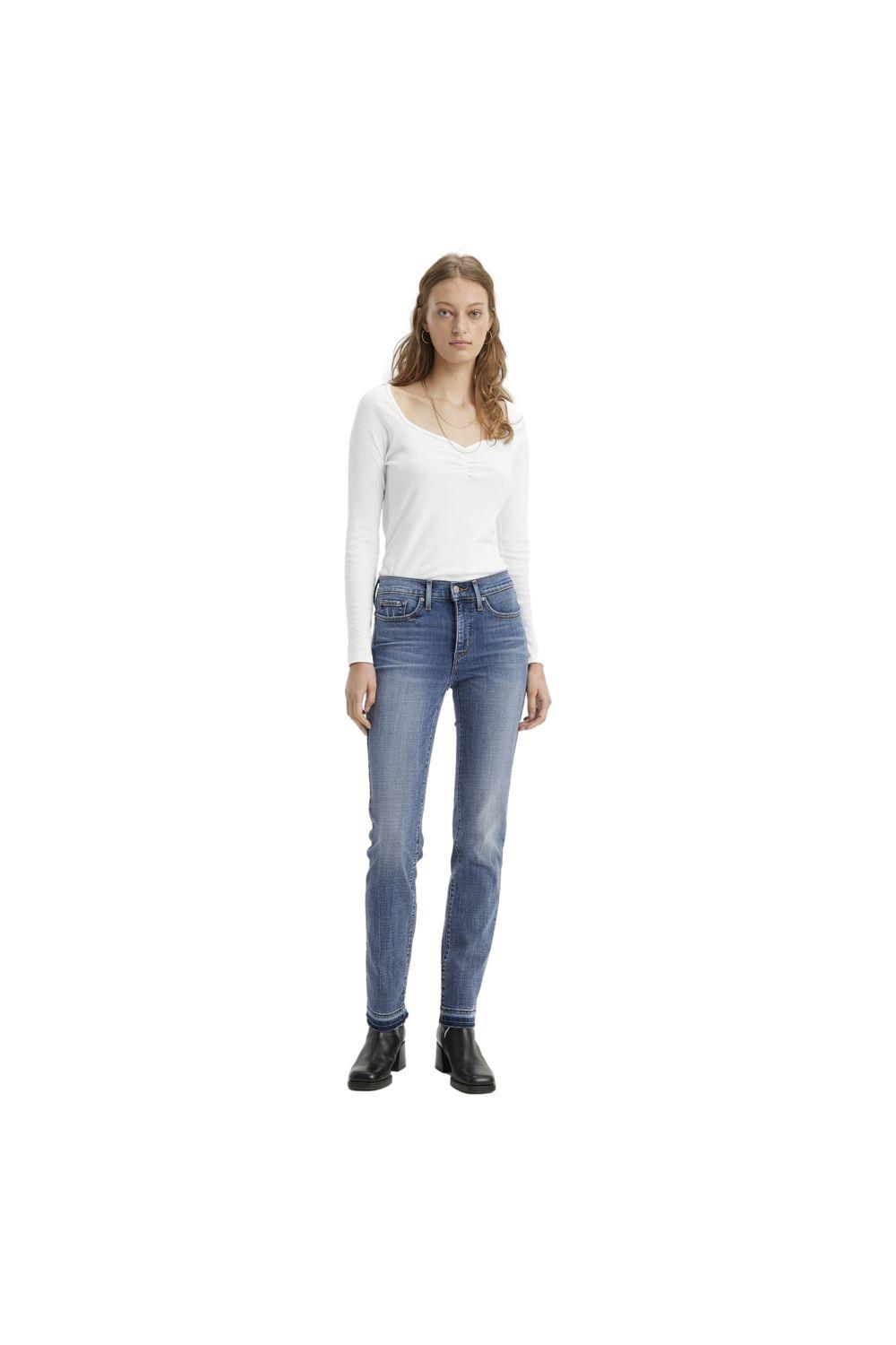 Jeans Mujer 314 Shaping Straight Azul Levis 19631-0210-3