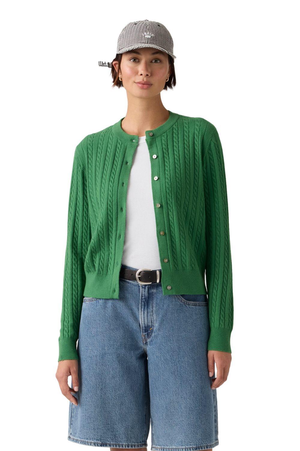 Sweater Mujer Super Soft Cardi Verde Levis 0037P-0017-0