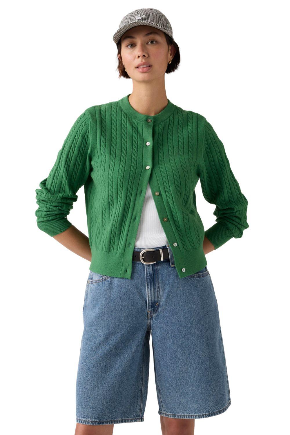 Sweater Mujer Super Soft Cardi Verde Levis 0037P-0017-2