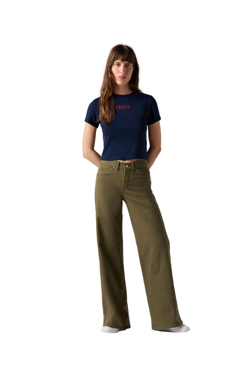Jeans Mujer 318 Styled Wide Leg Verde Levis 001Q7-0003-3
