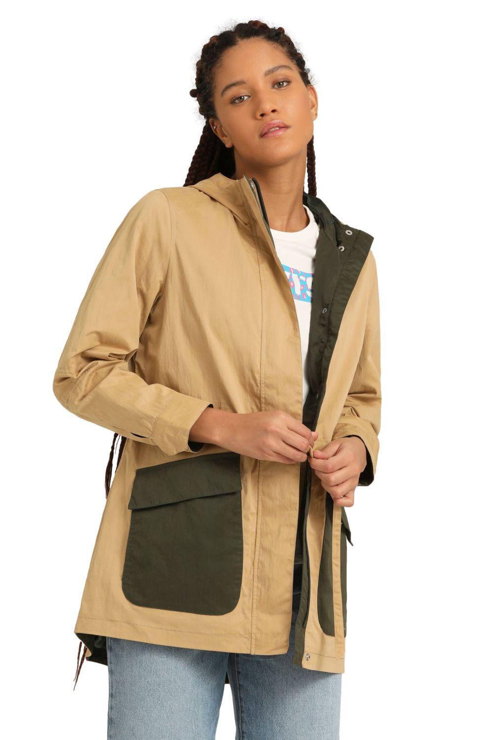 Chaqueta Mujer Hooded Anorak Khaki Levis 59544-0206-4