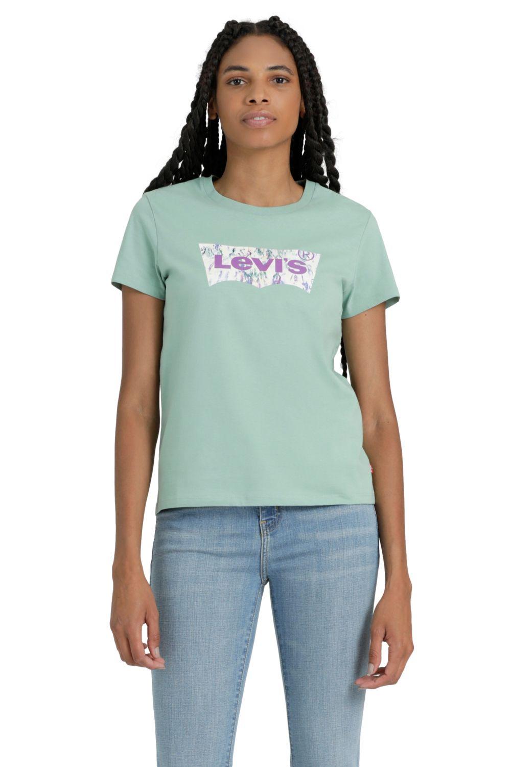 Polera Mujer Manga corta Perfect Batwing Verde Levis 17369-2327-4