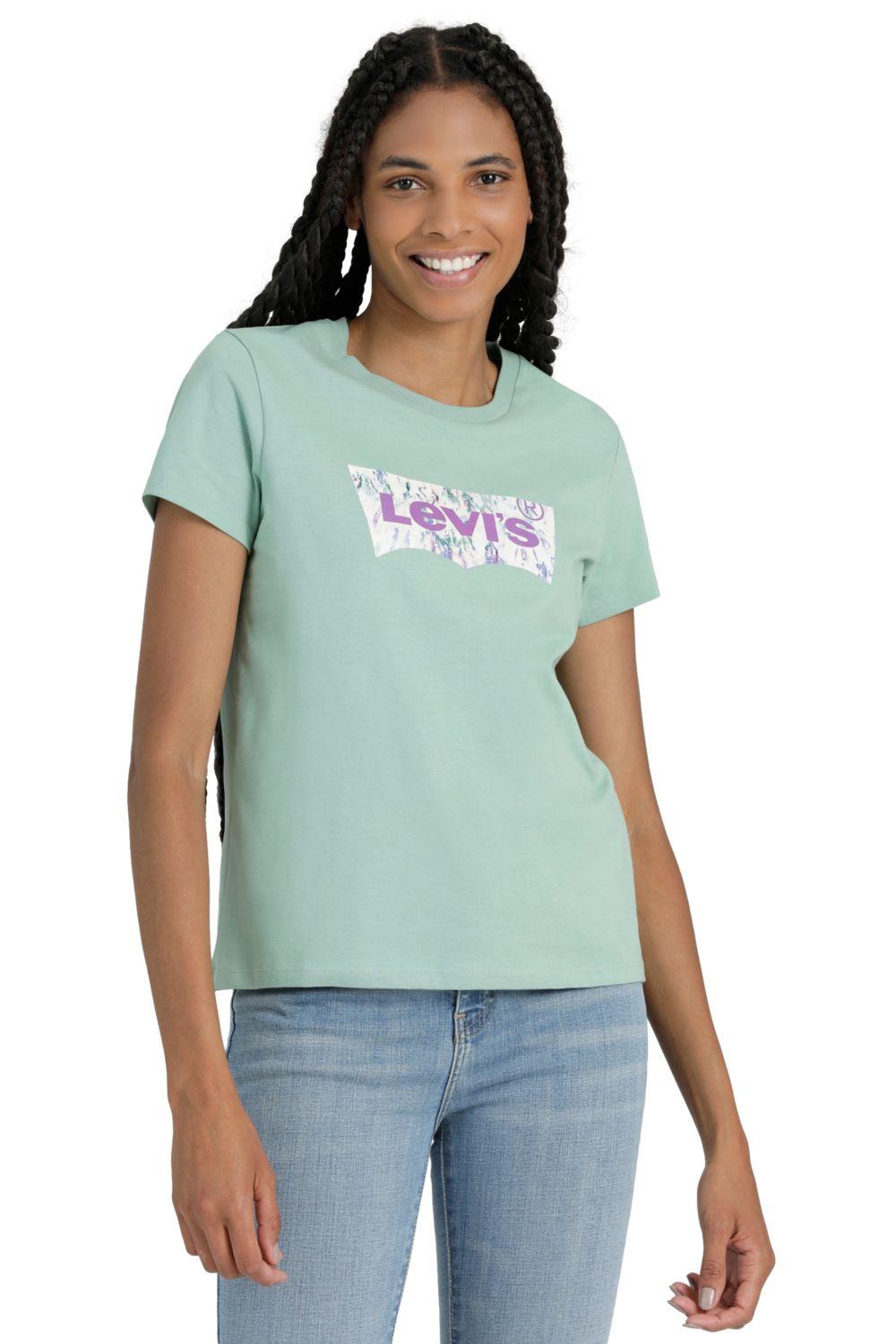 Polera Mujer Manga corta Perfect Batwing Verde Levis 17369-2327-0