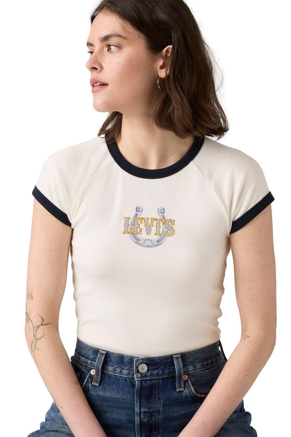 Polera Mujer Riley Raglan Tee Blanco Levis 003R2-0005-2