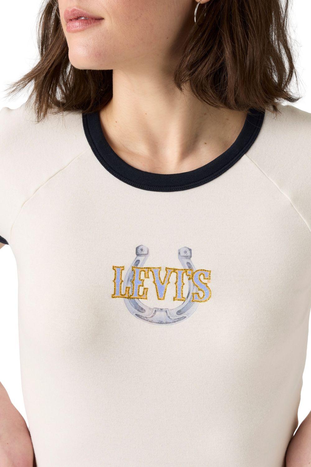 Polera Mujer Riley Raglan Tee Blanco Levis 003R2-0005-3